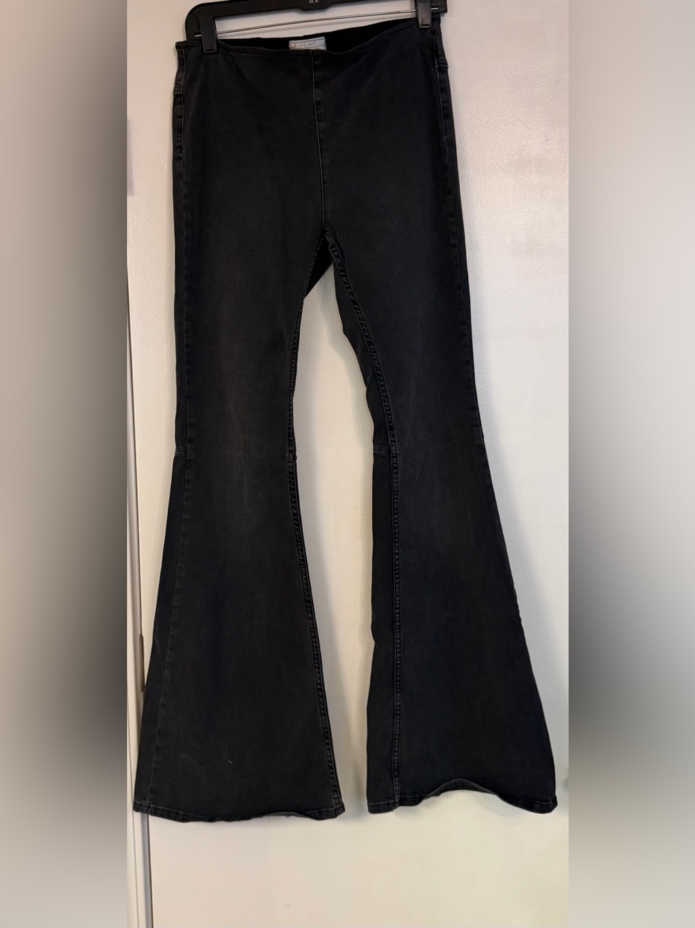 Free People Black Flare Jeans - Wide Leg